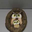 Owl Tree Hugger Whimsical Tree Sculpture Garden Statues Outdoor Tree Face Decor Garden Peeker Yard Art Decorations (Mom and Baby Owl)