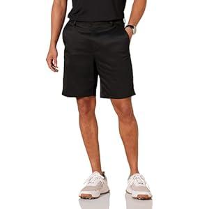 Amazon Essentials Men's Classic-Fit Stretch Golf Short, Black, 33