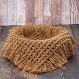 Coberllus Newborn Baby Photography Props Blanket Handmade Knitted Twist Wrap Posing Aid Backdrops for Boy Girls Photography Shoot