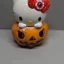Silver Buffalo Sanrio Hello Kitty Halloween Pumpkin Jack O'Lantern 3D Sculpted Ceramic Cookie Snack Candy Jar (Medium)