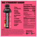 BODYARMOR Sports Drink, Strawberry Banana, Electrolyte Drink Hydration, 16 Fl Oz Bottles (12 Pack), Flavored Coconut Water with B Vitamins & Antioxidants (EXP 10/26/26)