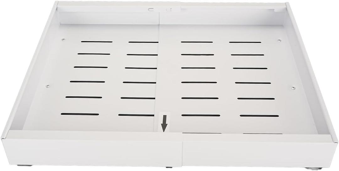 Zerone Cabinet Pull Out Shelf Cabinet Slide Out Organizer Expandable Pull Out Drawer With Adhesive Film, Adjustable Cabinet Pull Out Shelf Expandable Cabinet Slide Out Drawer For Kitchen Bathroom Pan (White)