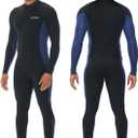 Wetsuit, 5/4mm Upgrade CR Neoprene Wetsuits for Men and Women, Ideal Thermal Wet Suit in Cold Water, Front Zip for Surfing Snorkeling Diving Swimming, UPF 50+(3XL)
