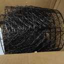 6 Pack Garden Cloche Plant Protectors from Animals, Adjustable 3-Tier Chicken Wire Plant Cages for Outdoor Plants, Stackable Metal Garden Cloches Keep Rabbits, Squirrels & Birds Away, 17.3" x 11.4"