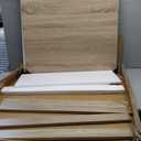 Washer Dryer Countertop, Laundry Countertop with Edge Rails, 27.5" Depth x 54" Washer and Dryer Covers for The top, for for Laundry Room Organization and StorageKnife Wood Color