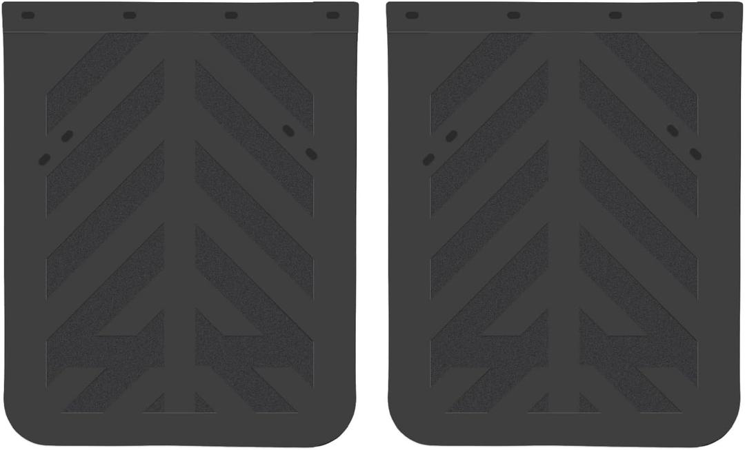 24x30 Inch Rubber Mud Flaps for Semi Trucks, 2 Pcs Universal Heavy Duty Truck and Trailer Mudflap Set, Black