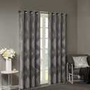 Sun Smart Bentley Total Blackout Window Curtains, 1 Panel 50x95 Charcoal