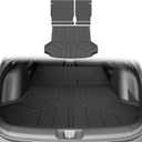 Cargo Liners for 2023-2026 Honda HRV Trunk Mat with Seat Back Cover Accessories, All Weather Rear Cargo Mat Backrest Protector for 2023 2024 2025 2026 HR-V