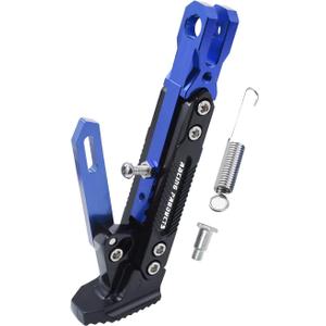 Universal Motorcycle Kickstand Adjustable Foot Side Support Parking Kickstand for Electric Motorbike Parking Foot Side Support Stand (Blue)