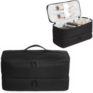 Double-Layer Carrying Case for Shark Flexstyle, Travel Case for Shark 430/440 Flex Style, Portable Storage Bag for Shark Flexstyle/Dyson Airwrap Styler and Attachments (Black Patent Pending)