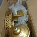 Suwimut 10 Pieces Gold Cake Stand Set, Metal Round Cupcake Holder Dessert Display Plate Serving Platter, Dessert Table Stands and Trays Set for Christmas, Wedding, Birthday, Anniversary, Tea Party