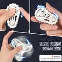 6PCS Fidget Toys Sets Adults & Teen,Metal Fidget Spinner Cool Classroom Desk Toys for Stress & Anxiety Relief,Fidget Blocks Sensory Rings Toy Pack for Autism ADHD Best Gift for Adults&Family