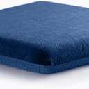 Sigmat Recliner Cushion for Elderly with Memory Foam 20x20x3 Inches Large Square Seat Cushion for Recliner Chair, Floor Pillow, Truck Seat Cushion Navy