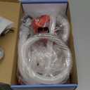 Rechargeable Fuel Transfer Pump with Auto-Stop & Leak Protection, 3.4 GPM Automatic Gas Can Pump with 71" Extra Long Hose, Portable Lithium Battery Gas Transfer Pump for Oil, Diesel, Gasoline (Red)