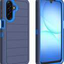 for Samsung Galaxy A17 5G Case, Defender Case Heavy Duty Shockproof Dustproof 3 in 1 Rugged Protective Phone Cover for Samsung Galaxy A17 5G (Blue, A17)