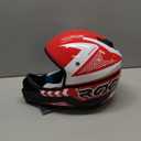 Youth Dirt Bike Helmet DOT Certified - Full Face Motorcycle Helmet for Off-Road, ATV, Street Riding, Includes Adjustable Goggles & Protective Gloves (Large, RED)