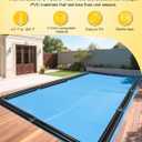 0.7mm Water Tubes for Pool Cover, 10 Pack 8 FT Extra-Thick | Double Chamber Pool Cover Weights for Pool Safety Covers, 3-Layer Composite Material, Black