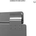 Commercial Stainless Steel Fryer Splash Guard 20.5" x 9.5"