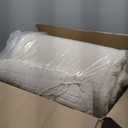 Wenqik 2-3 Seater Porch Swing Cushions with Backrest 60 x 40 x 4 Inch Thick Outdoor Waterproof Bench Pad Patio Swing Replacement Cushion, Split Design, Soft for Garden, Lawn, Backyard(Natural White)