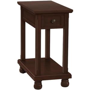 Monarch Specialties 3967 Accent, End, Side Table, Narrow, Nightstand, Storage Drawer, Brown Table-24 H/Espresso Veneer, 11.75" L x 21.75" W x 24.25" H