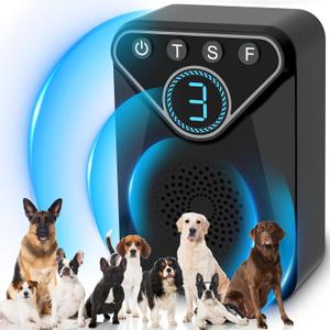 1500 mAh Rechargeable Anti Barking Device for Dogs Indoor, 9 Modes Dog Bark Deterrent Devices Dog Training & Behavior Aids Up to 50 Ft Range, Bark Box Dog Barking Control Devices Safe for Humans, Dogs