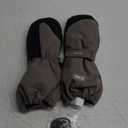 MCTi Kids Mittens Waterproof Winter Ski Warm Sherpa Lined Long Cuff with String (X-Small, Grey)