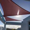 SUNNY GUARD Sun Shade Sail 12' X 12' X 17' Triangle Brown UV Block Sunshade for Backyard Yard Deck Patio Garden Outdoor Activities and Facility(We Make Custom Size)