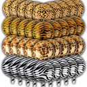 36 Pieces Jungle Balloons by Lunaborne - 18-inch Aluminum Foil Balloons - Leopard Tiger Zebra Giraffe Print Pattern Helium Party Balloons, Jungle Wildlife Zoo Theme Birthday Party Decorations