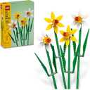 LEGO Daffodils - Building Toy for Kids, Girls and Boys, Ages 8+ - Birthday Gift for Kids - Artificial Daffodil for Bedroom Decor and Display - 40747