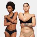 LEAKPROOF2.0 Seamless Bikini Period Underwear for Women | Period Panties Holds 6 Tampons | Mild Incontinence Leak Proof Underwear (S/M, 3-Black)