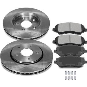 SCITOO Front Brake Kits Disc Brake Rotor and Brakes Pads:53051;D1273 | Fit For Chrysler For Town & Country 2008-2016,For Dodge For Grand Caravan 2008-2016,For Journey 2009-2013