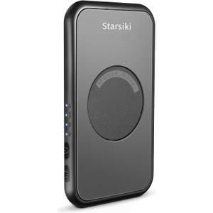Ultra-Slim QuietSTARSIKI Undetectable Mouse Jiggler Interval Timer Adjustable, Mouse Mover with On/Off Switch, Automatic Device to Keep Moving Mouse Wiggler Shaker Clicker Random Movement DriverFree (Black)