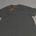 NITAGUT Mens Waffle T-Shirts Crewneck Short Sleeve Casual Summer Raglan Sleeve Tshirts,Dark Gray, Large