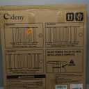 Baby Gate No Drilling, 29"-40" Auto Close Dog Gate Indoor for Doorways & Stairs, Pressure Mounted Adjustable Pet Gate, Easy Walk Through Child Gate for Children & Pets Stroller Friendly, White (29-40"Wide, 28"Tall)