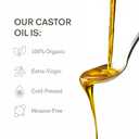 Castor Oil Body Oil 100% Organic, Cold-Pressed, Hexane-Free with Magnesium & Frankincense for Skin Hydration & Evening Self-Care, Night Oil (14 fl oz)