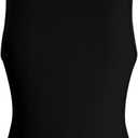 Verdusa Women's Crop Tops Sleeveless Festival Party Clubwear Fashion Crystal Tank Top (M)