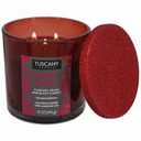 Tuscany Candle Limited Edition Cabernet Kisses, Currant, Grape, and Black Cherry Soy Candle, with Essential Oils, 12 OZ