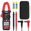 KAIWEETS Digital Clamp Meter, Portable Size, 2000 Counts, Measures High AC Current 400A, 600V AC/DC Voltage, Resistance, Continuity, Diode, Auto Ranging Multimter, Voltage Tester, KC400