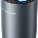 Waterless Diffuser for Essential Oil, Smart Car Air Freshener Diffuser with 3 Mist Grades & 3 LED Light Colors, Auto On/Off, Rechargeable Scent Air Machine (Titanium)