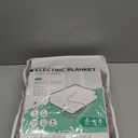 Electric Heated Blanket 50"x60" Throw Size, Soft Coral Fleece with 4 Heating Levels and 3 Hours Auto-Off, Machine Washable, Cozy Plush Fabric for Home, Purple