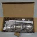 BESTTEN Keyed Entry Door Knob with Lock, Interior and Exterior Door Lock, Standard Ball, Satin Nickel