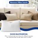 MIULEE Pillow Insert 12x24 Inch, Decorative Rectangle Throw Pillow Inserts, Premium Fluffy Pillow Forms Sham Stuffer for Sofa Couch Living Room