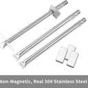 67558 Burner Tubes Replacement Parts for Weber Summit 660 670 Gas Grill Models, 8 Pack Pipe Grill Burner Tubes, Stainless Steel