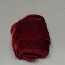 Ribbli Burgundy Velvet Ribbon 3 Inch Handmade Frayed Vintage Christmas Ribbon for Gift Wrapping Christmas Tree Ornament Wreath Craft Home Decor -3 Yards