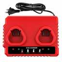 Dual Port 12V Rapid Charger Station for Milwaukee M12 Battery Charger,Compatible with Milwaukee 12V Lithum-ion Series Battery 48-11-2412 48-11-2420 48-11-2411 48-11-2401 48-11-2440 48-11-2460