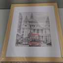 11x14 Picture Frame Set of 4, Display Pictures 8x10 with Mat or 11x14 Without mat,Wall Natural Wood Picture Frames 11x14(Natural Wood)