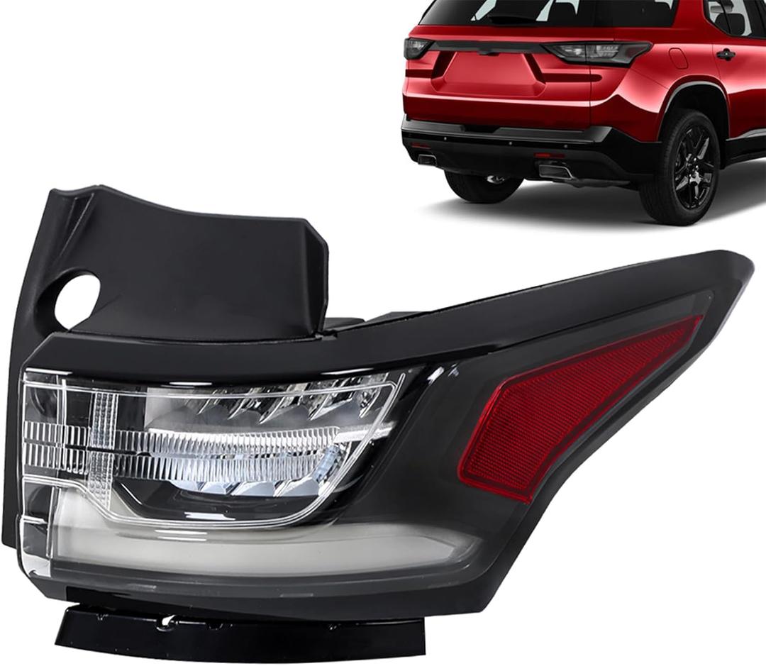 Tail Light Tail Lamp Assembly w Redline Pkg Right Side Replacement for T-raverse 2018 2019 2020