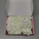 24 Pcs Floating Candles for Centerpieces and Floating Flowers Artificial Flowers Head Vase Filler for Party Home Table Wedding Centerpieces Decoration (Champagne)