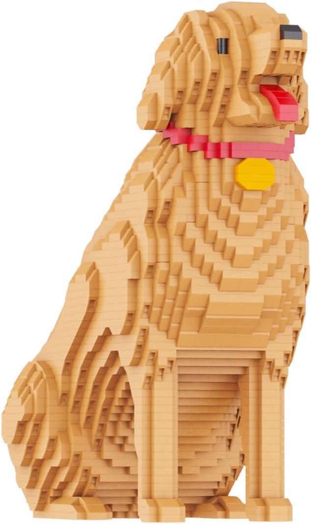 Animal Dog Series Golden Retriever Micro Building Blocks Set(2929PCS) Gift for Adults and Kids