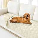 Smiry Waterproof Dog Bed Cover Blanket 30x70, Soft Reversible Pet Blanket, Washable Leakproof Cats Dogs Couch Cover for Sofa, Couch, Furniture, Beige/Beige